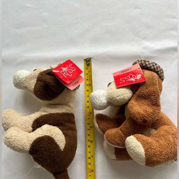 Russ Luv Pets Bunker and Caddie 8” plush dogs - Picture 6 of 12